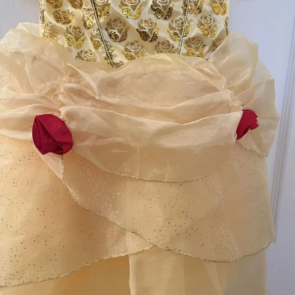 Disney Castle Collection Belle Beauty and the Beast Dress Costume Girls Size 4 - Picture 8 of 14